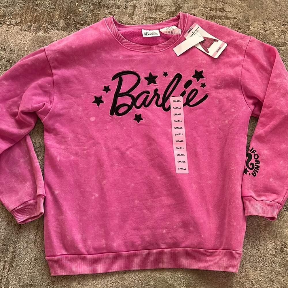 Barbie Pink Sweatshirt Pullover Small